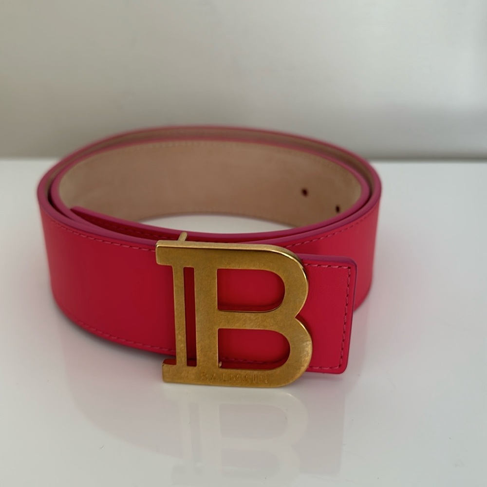 Hot pink Balmain Belt